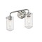 Z-Lite Delaney 2 Light Vanity, Brushed Nickel & Clear 471-2V-BN - alternate 3